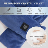 Écharpe chauffante KADORVA en velours ultra-doux pour un toucher confortable.