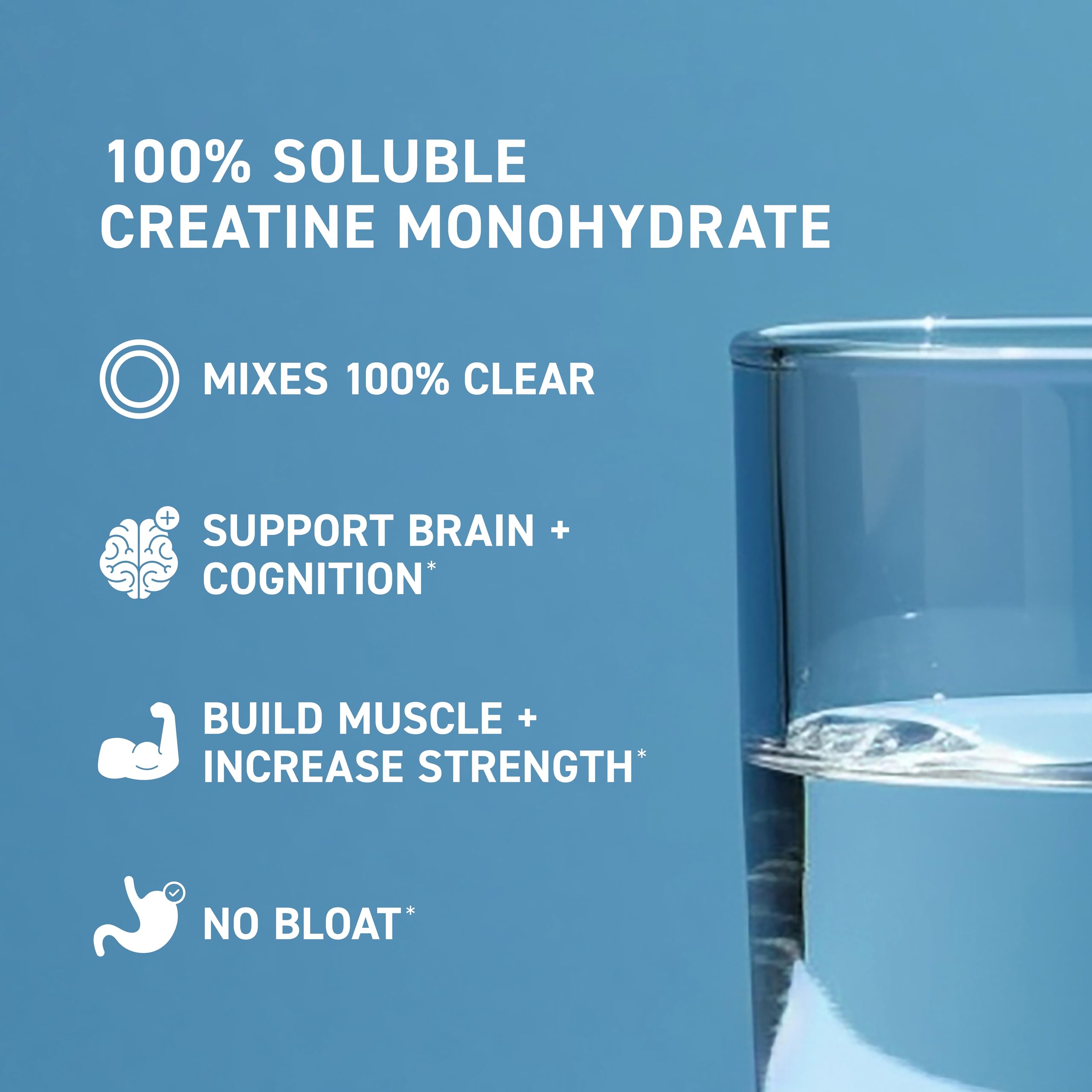 Kaged CreaClear: formule sans arôme adaptée à toutes les boissons.