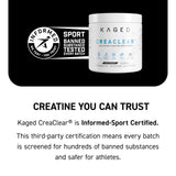 Kaged CreaClear: idéal pour les sportifs recherchant force et endurance.