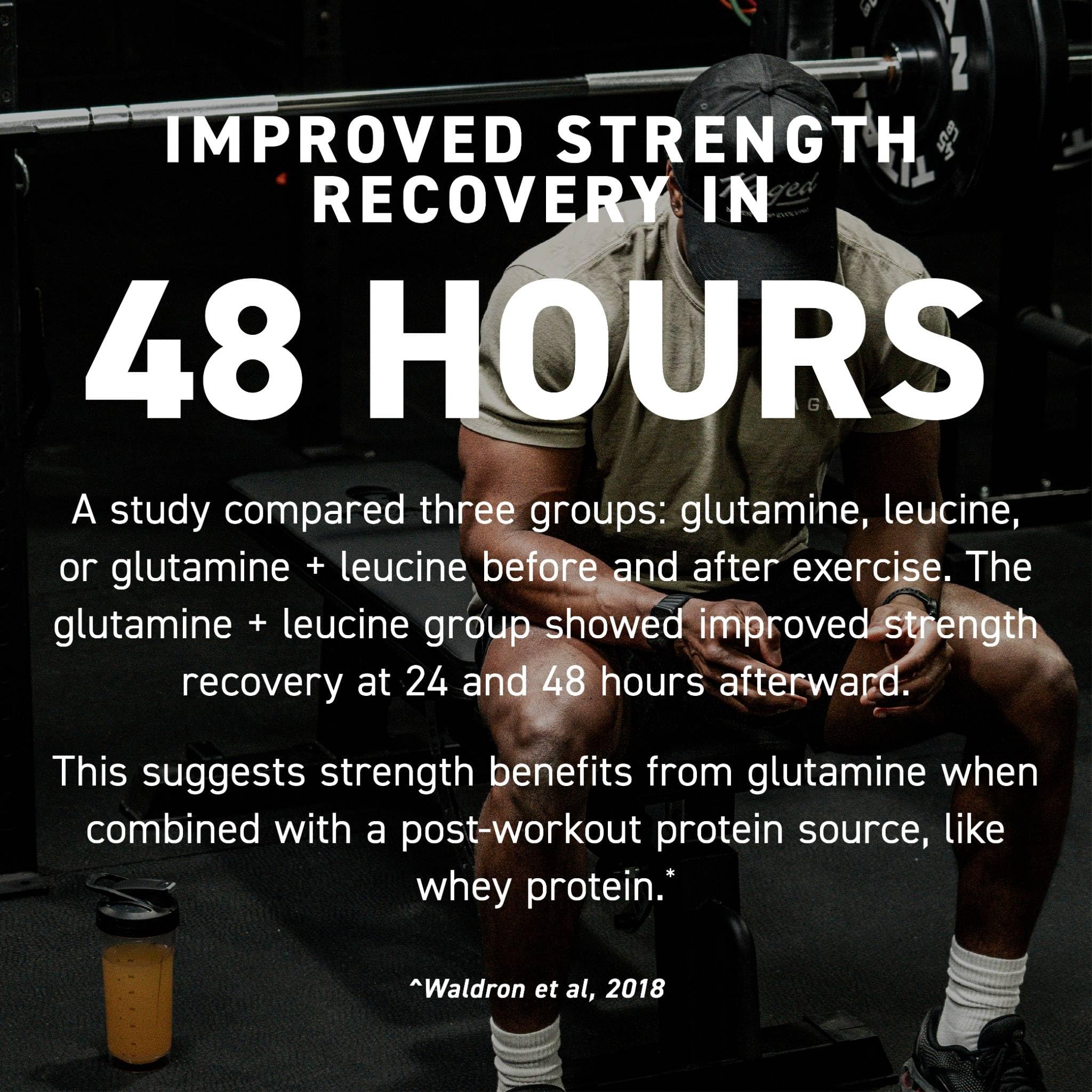 Kaged Muscle Glutamine, récupération rapide après séance intense et soutien musculaire.
