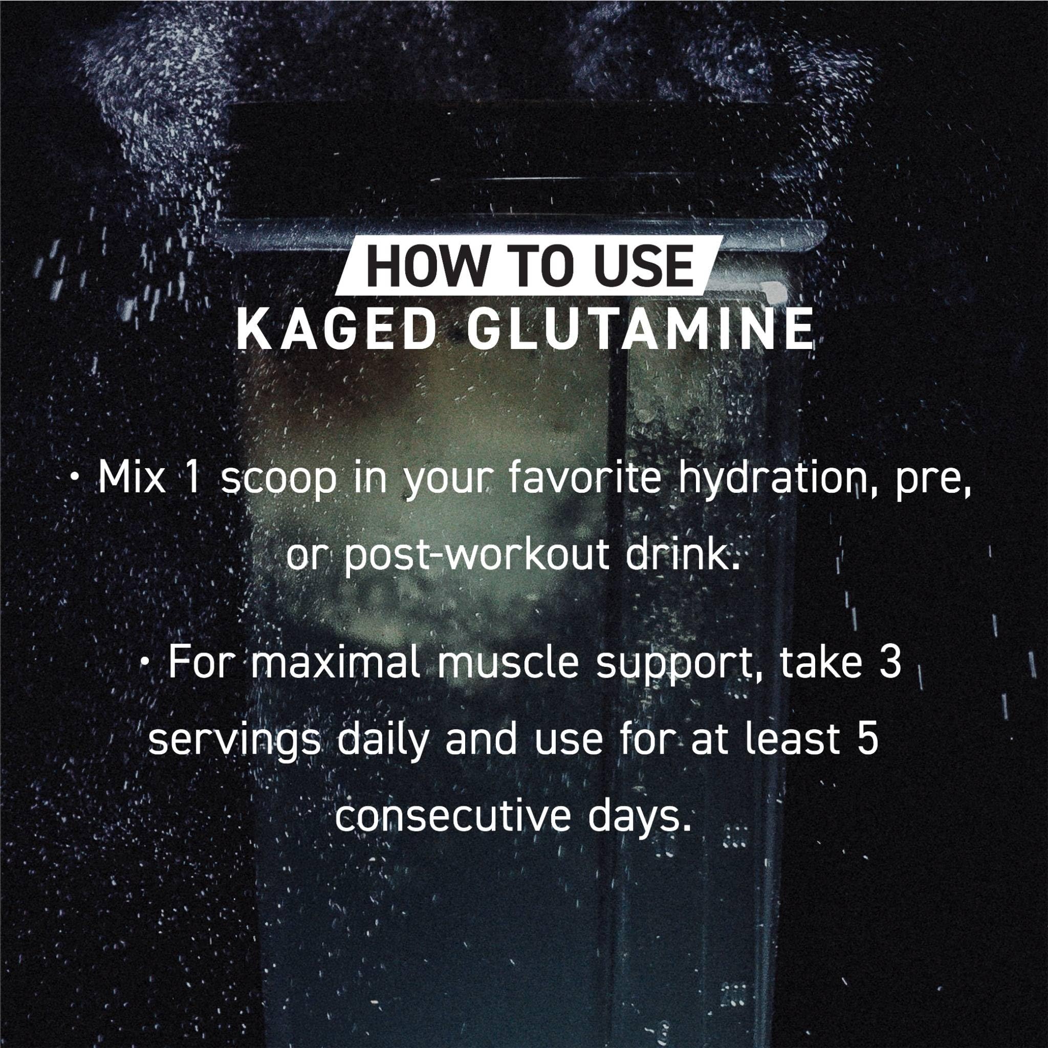 Kaged Muscle Glutamine, qualité laboratoire et contrôles de pureté.