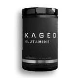Kaged Muscle Glutamine, poudre non aromatisée, récupération après l'effort possible.