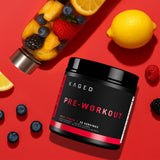 Kaged Original Pré-entraînement saveur fruits rouges acidulés — boisson prête, facile à intégrer dans votre routine matinale.