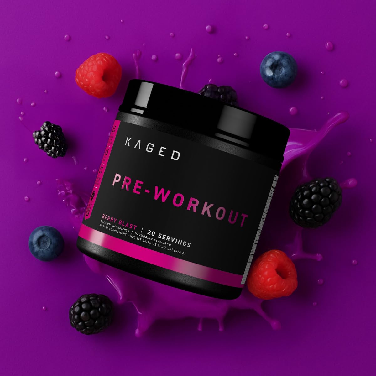 Arôme fruité Kaged Berry Blast – goût agréable pendant l’échauffement