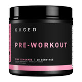 Kaged Original Pre Workout Pink Lemonade, shaker prêt pour énergie durable.