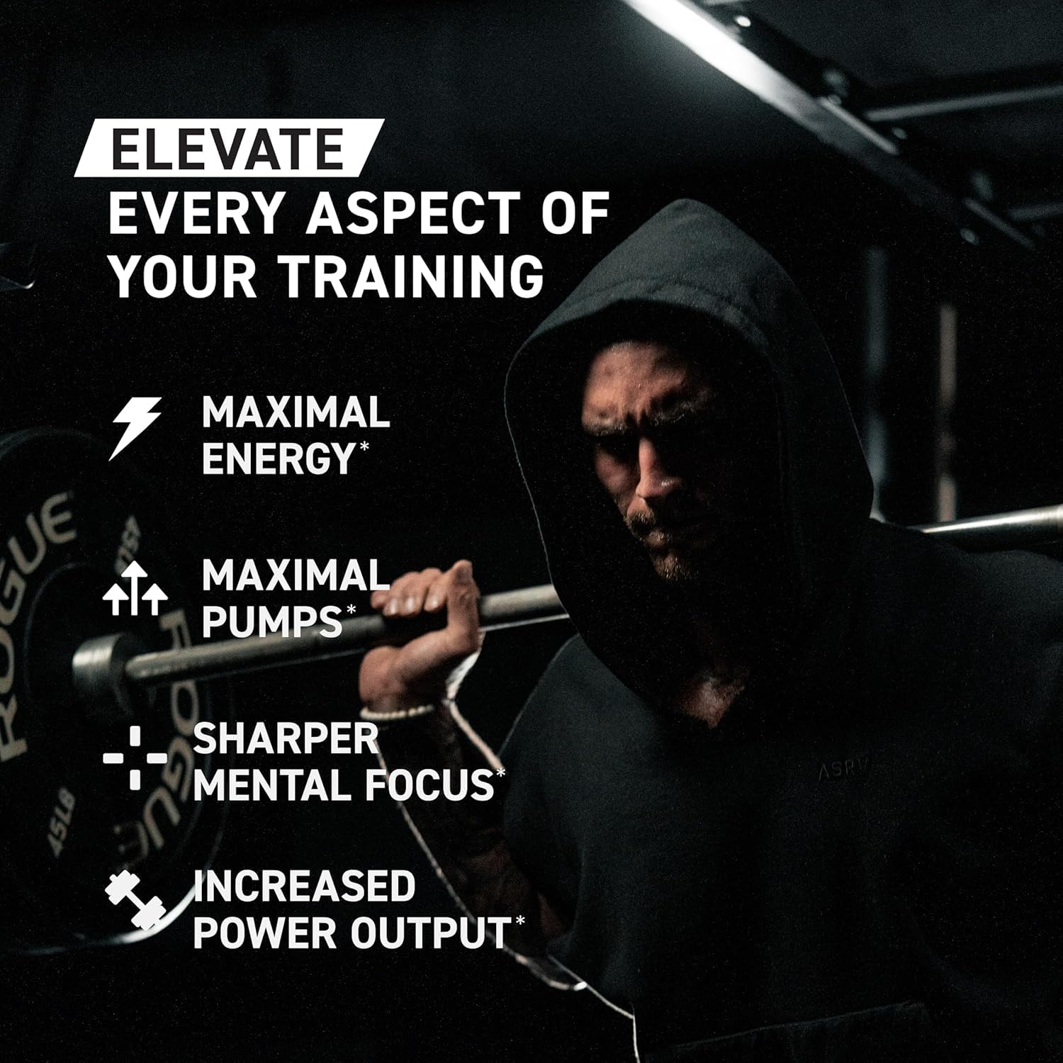 Kaged Pré-entraînement Elite – concentration mentale renforcée pendant les séances intenses