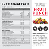 Portion-max 32 g de Kaged fruits-punch, dosage adapté à l’entraînement.