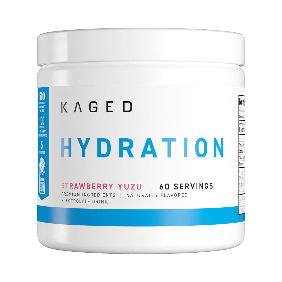 Kaged Hydration Sans Sucre : bouteille prête à l'hydratation pendant l'entraînement