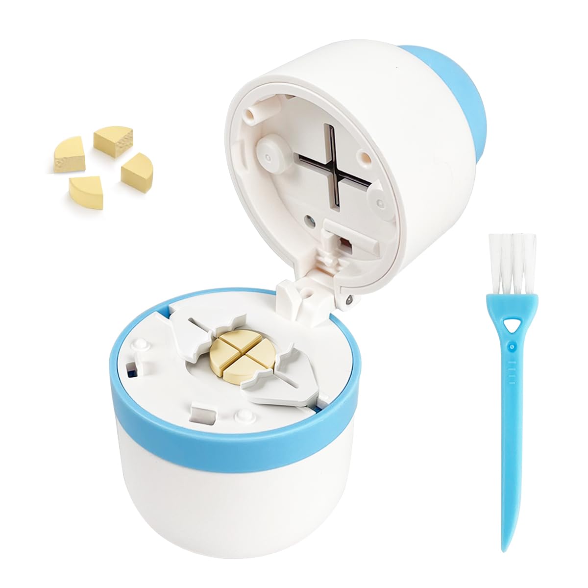 Kaguster Pince à pilules avec lame inoxydable, coupe précise.