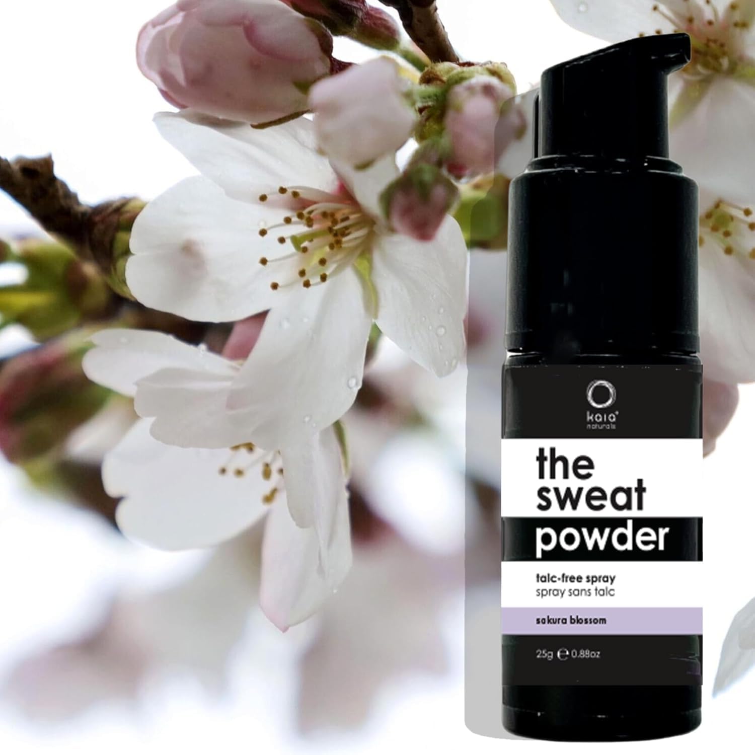 Kaia Naturals Takesumi Detox Sakura Blossom, application sur le corps pour une sensation de frais.