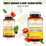 Kaibro Nutra Berberine: étiquette claire facilitant l identification et l usage
