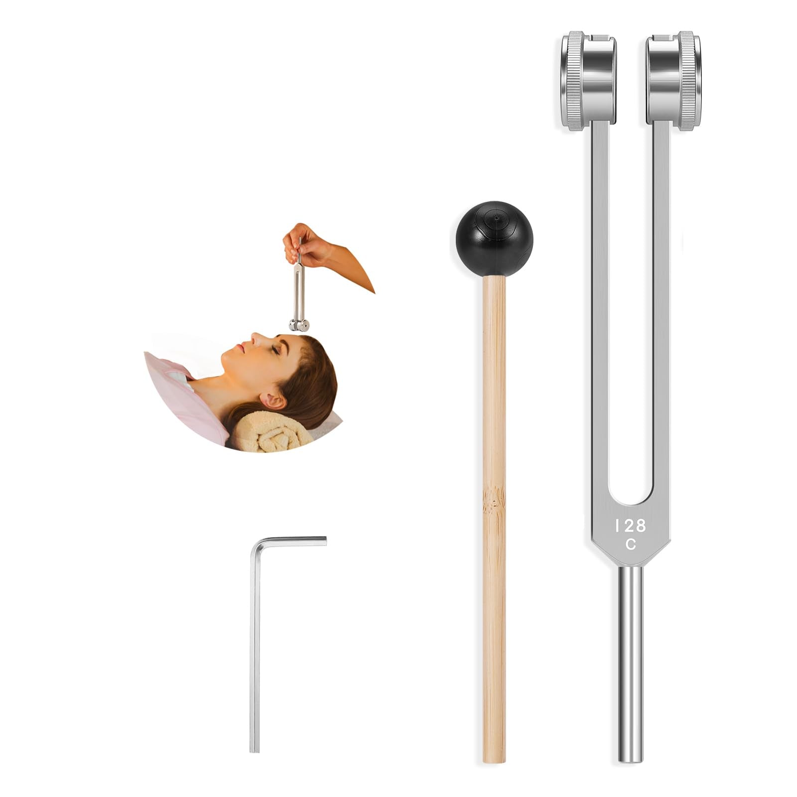 KAIGESZAD fourchette d’accord 128hz, ensemble complet pour relaxation sonore.