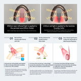 KAISAR lumière infrarouge 850 nm, application sur les testicules.