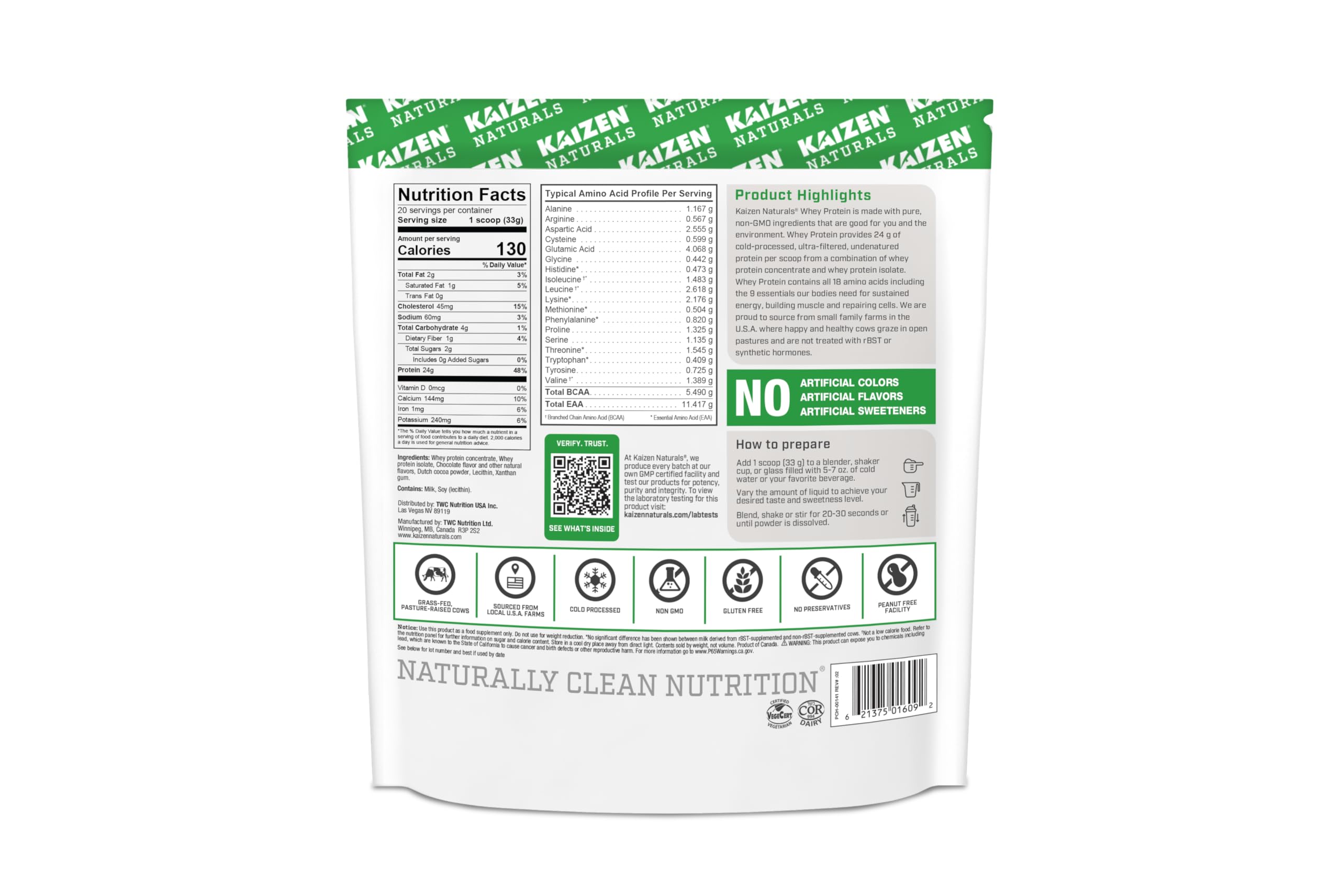 Kaizen Naturals Whey Protéine chocolat bocal: mélange lisse et rapide pour boisson sans grumeaux