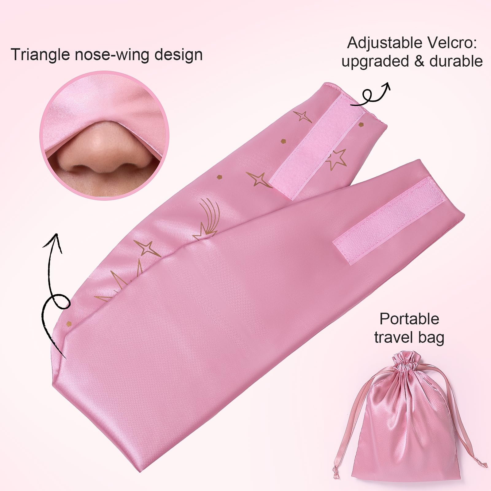Masque en soie mulberry doux idéal pour voyage et sommeil réparateur.
