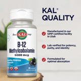 KAL B-12, absorption optimale des pastilles.