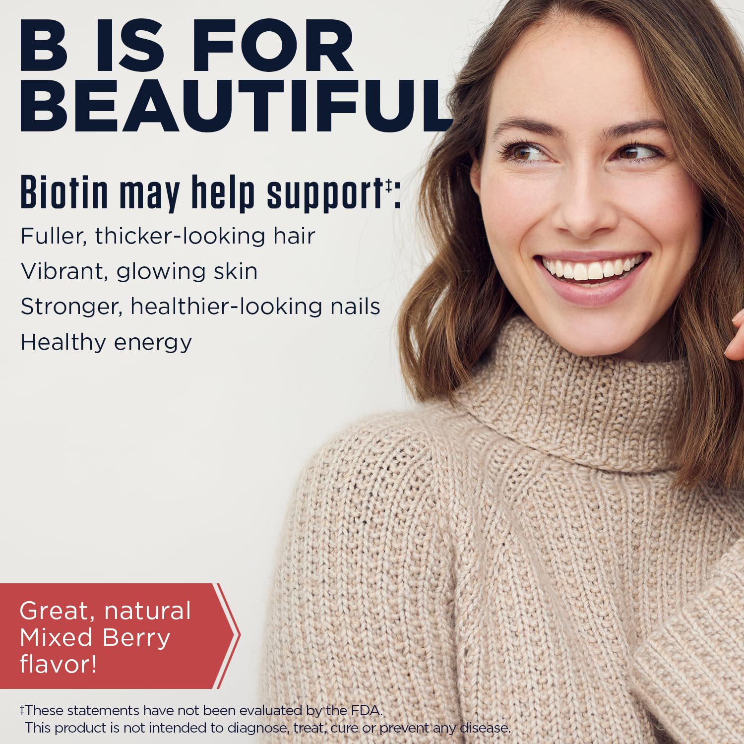 Tablettes au goût fruits rouges KAL Biotin ActivMelt pour une dégustation agréable.