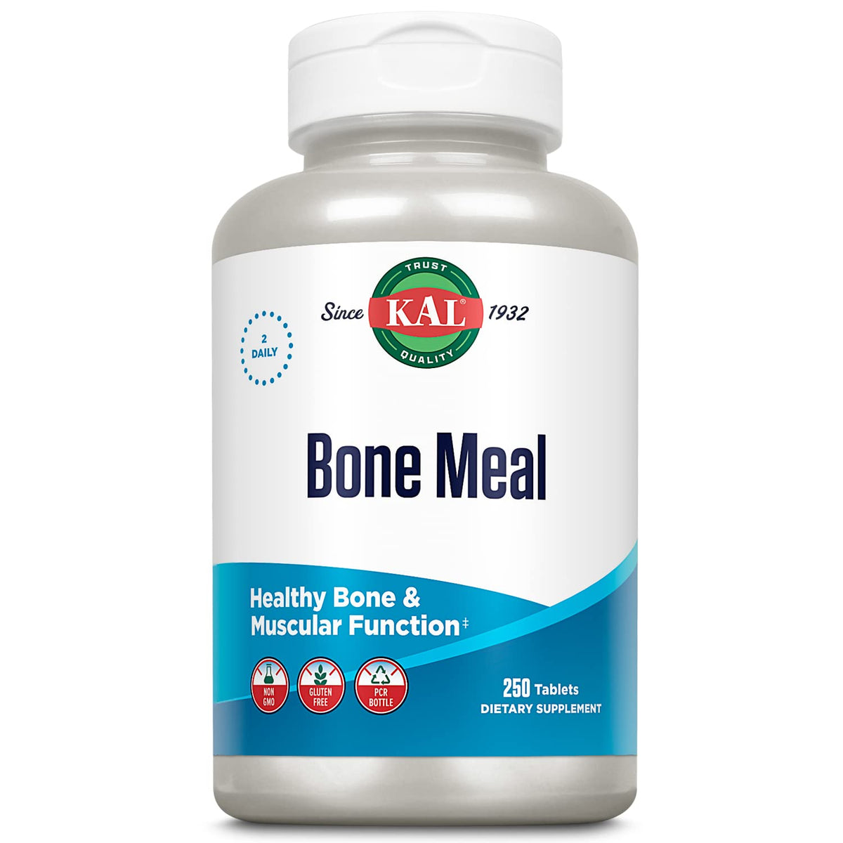 KAL Bone Meal – bouteille vue de face, pour le maintien des os