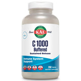 Kal C-1000 tamponnés, bouteille, soutien quotidien en vitamine C.
