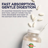 Kal Calcium Citrate 1000mg — emballage PCR, option écologique et sans gluten.