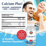 KAL Calcium Plus: étiquette affichant la composition incluant D3 pour absorption.