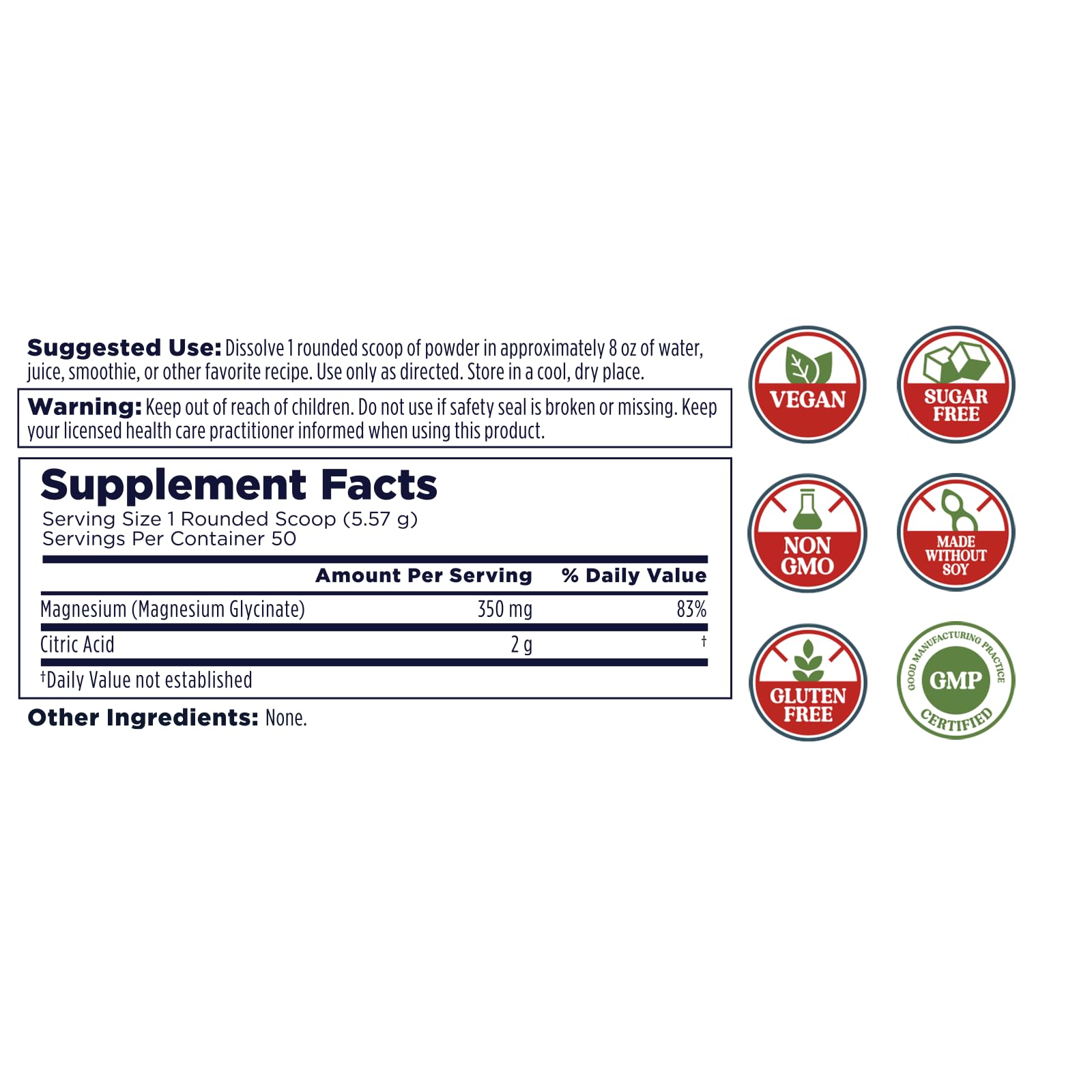 KAL Calming Magnesium Glycinate – doseur inclus, facilité d’utilisation en routine détente.
