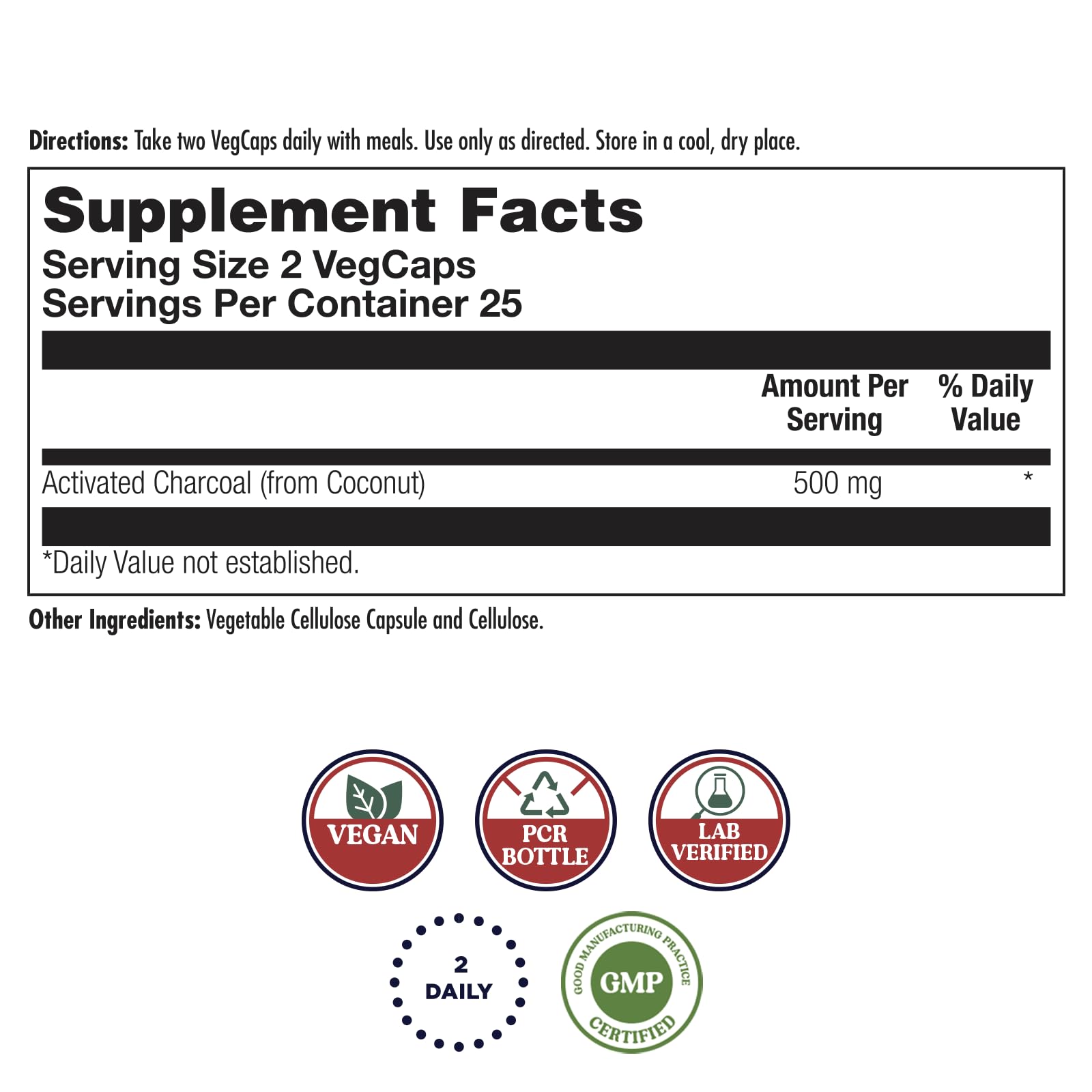 KAL Charbon activé 280 mg – emballage extérieur, accès rapide.