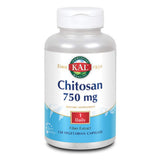 KAL Chitosan 750 mg comprimés en bouteille, aide possible à limiter l’absorption des graisses.