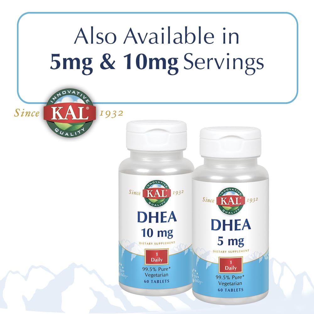 Capsules Kal DHEA dans leur emballage, format pratique 60 comprimés