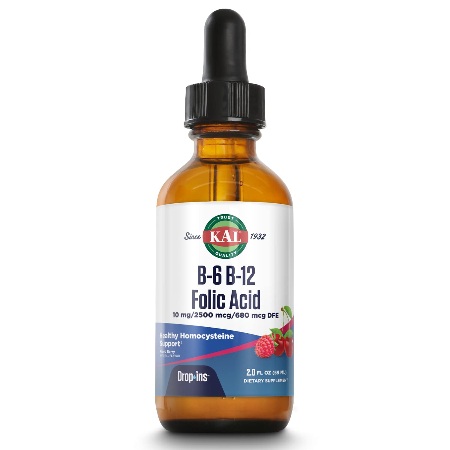 KAL DropIns montre la bouteille avec versement pour un dosage facile