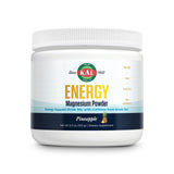 KAL Energy Magnesium Poudre Ananas dans un verre, énergie potentielle sans sucre.