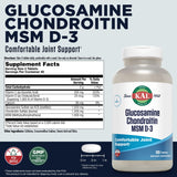 Kal Glucosamine Chondroitin MSM D3 – Gélules faciles à prendre au quotidien.
