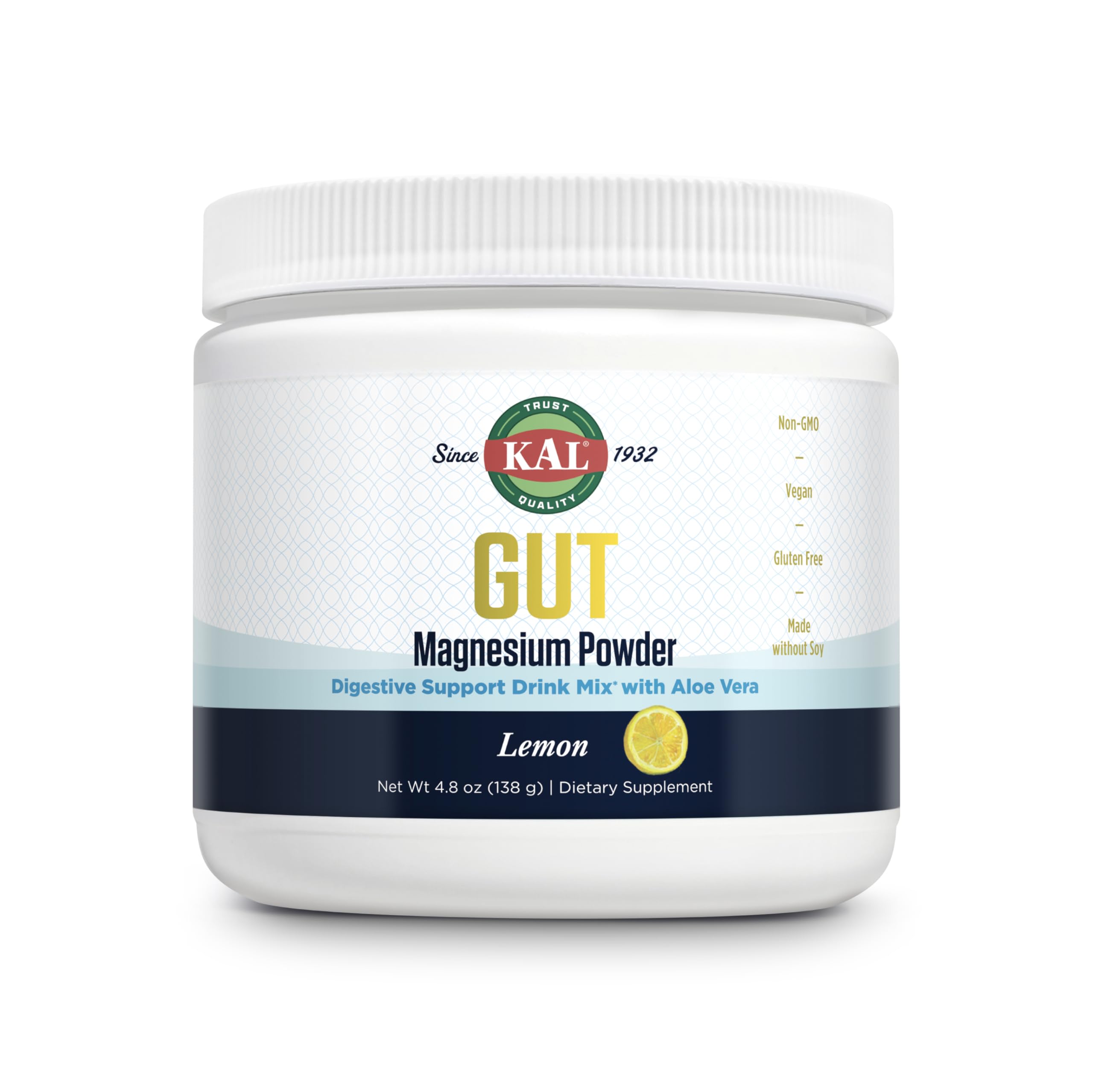 Kal Gut Magnesium Plus Aloe Lemon – Bouteille pratique pour soutenir la digestion et la relaxation.