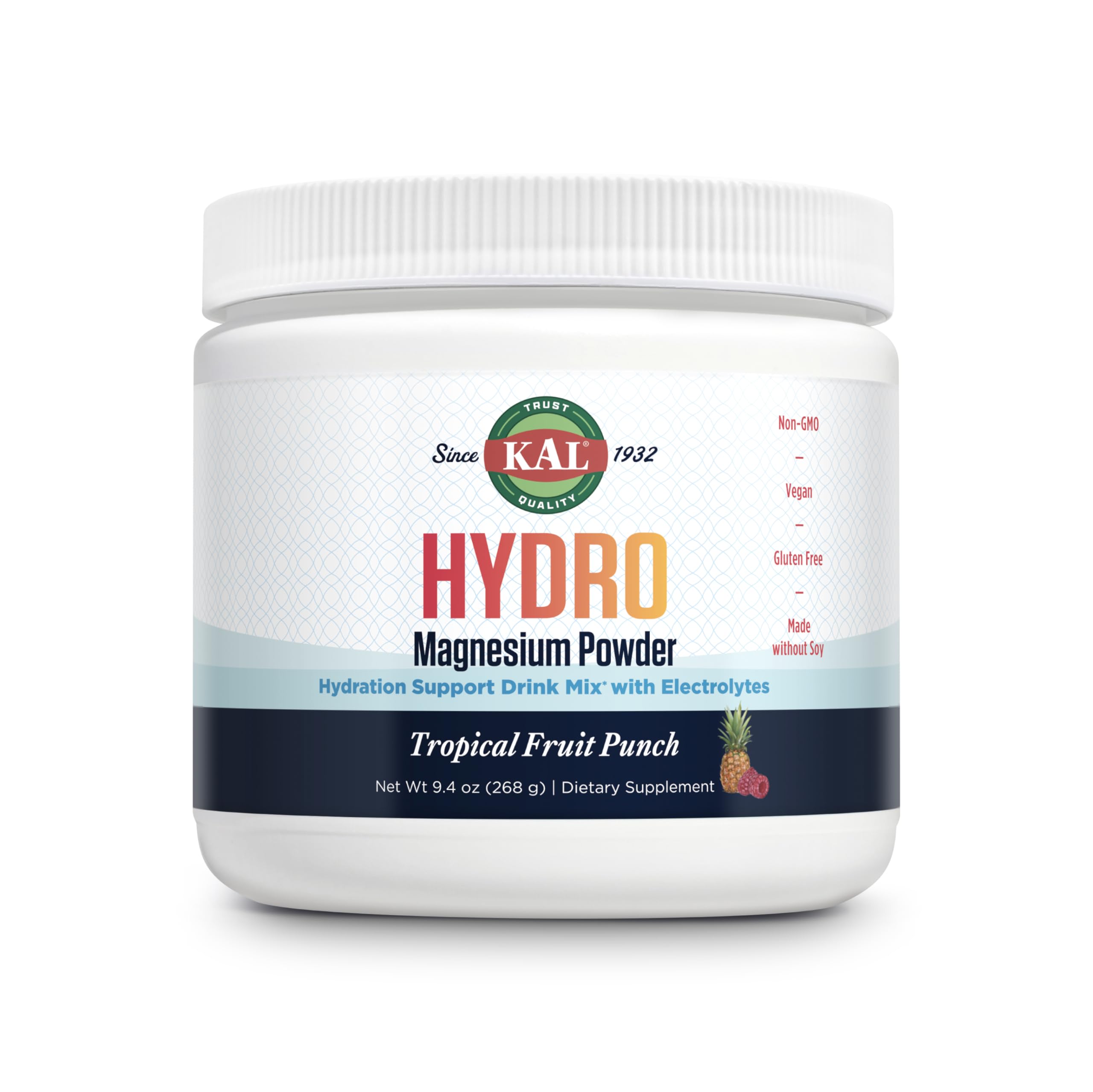 KAL Hydro Magnesium Plus Electrolytes, flacon; hydratation et énergie potentielles.
