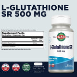 KAL L-Glutathione SR, gélules, absorption élevée pour une protection antioxydante.