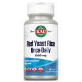 KAL levure de riz rouge emballage montrant le flacon végan et sans lactose