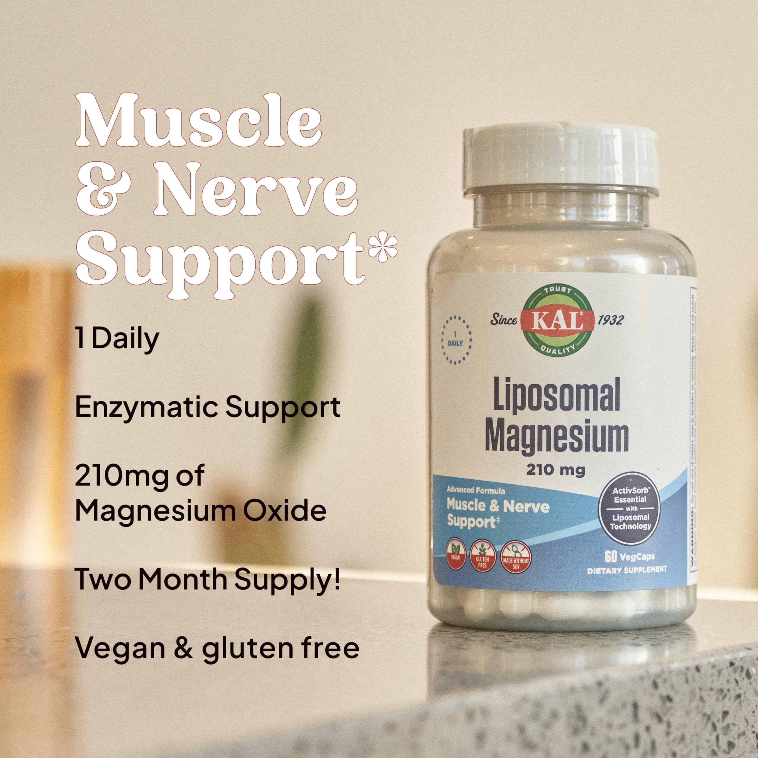 KAL Liposomal Magnesium Oxide : contrôle qualité en laboratoire pour pureté.