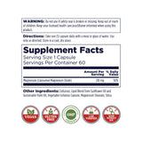 KAL Liposomal Magnesium Oxide : emballage vegan et sans gluten.
