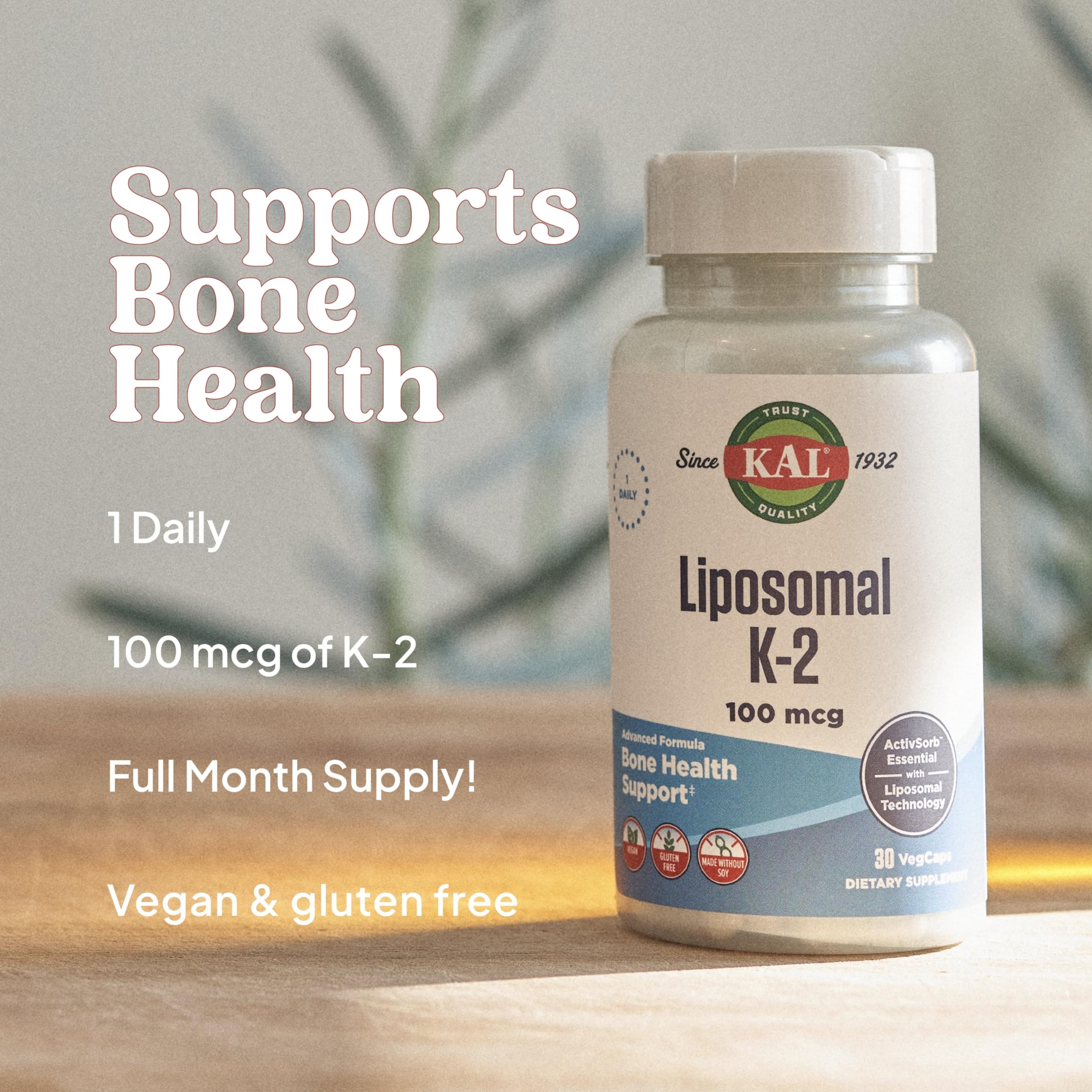 Kal Liposomal Vitamine K2 MK7 – Qualite GMP et controle en laboratoire.