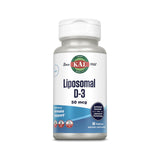 Kal liposomal vitamin D3 – Bouteille montrant le format pratique pour absorption facile.