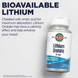 KAL Lithium Orotate: détail des ingrédients lithium