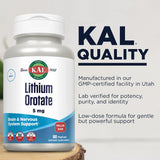 KAL Lithium Orotate – emballage PCR écologique respectueux de l’environnement.