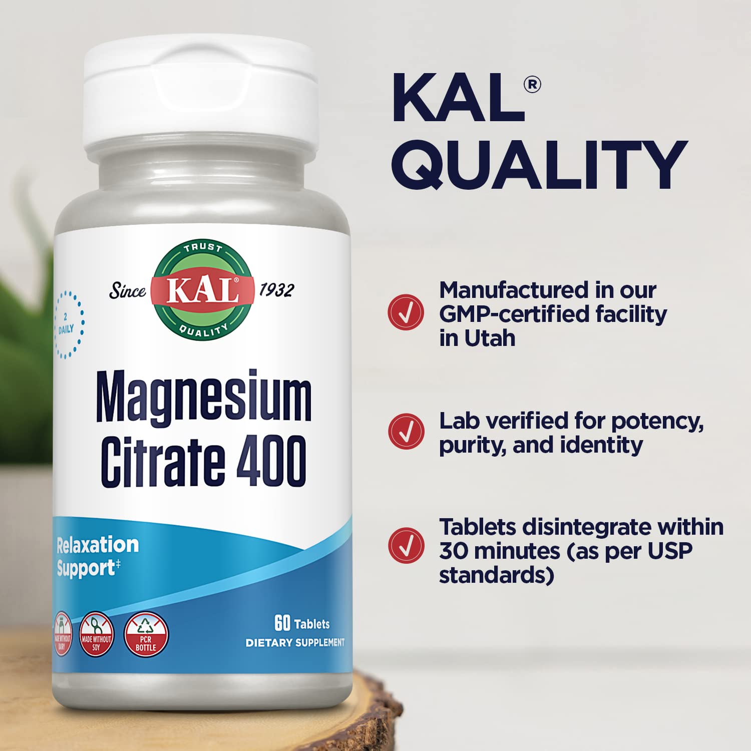 Soutien potentiel du système nerveux avec KAL Magnésium Citrate.