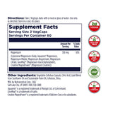 KAL Magnesium Complex 7: étiquette montrant sept formes de magnésium pour une utilisation complète.