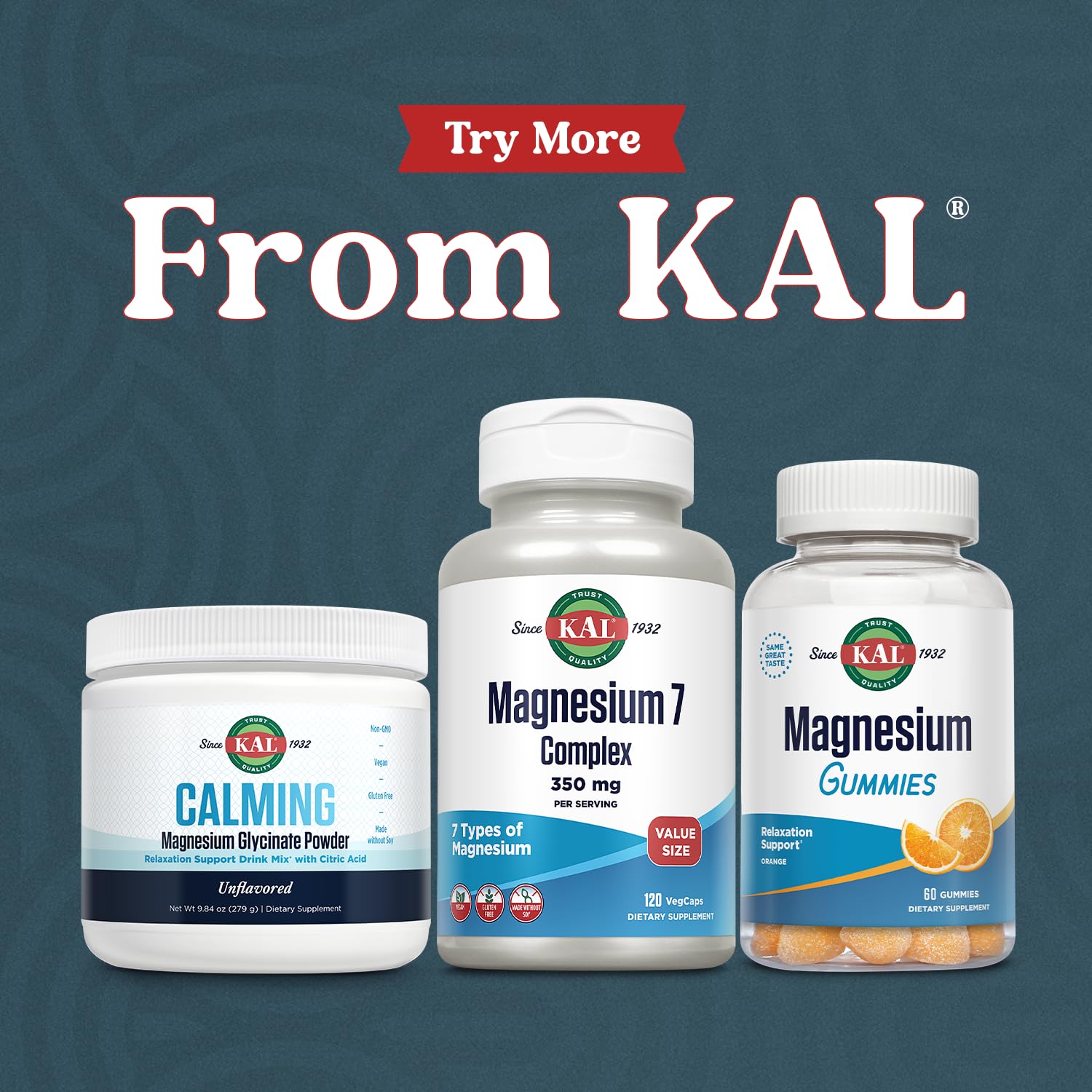 KAL Magnesium Complex 7: logo GMP et laboratoire de qualité rassurent le consommateur.