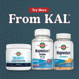 KAL Magnesium Complex 7: logo GMP et laboratoire de qualité rassurent le consommateur.