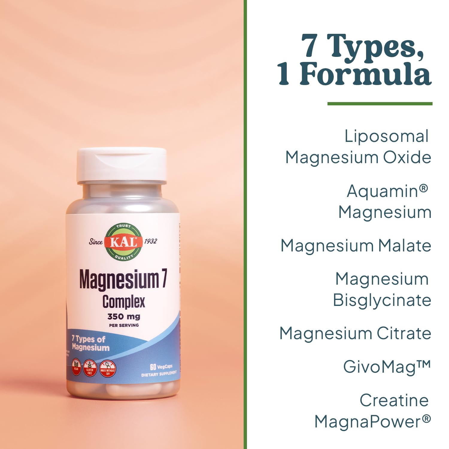 KAL Magnesium Complex 7 – etiquette claire et traçabilité laboratoire.
