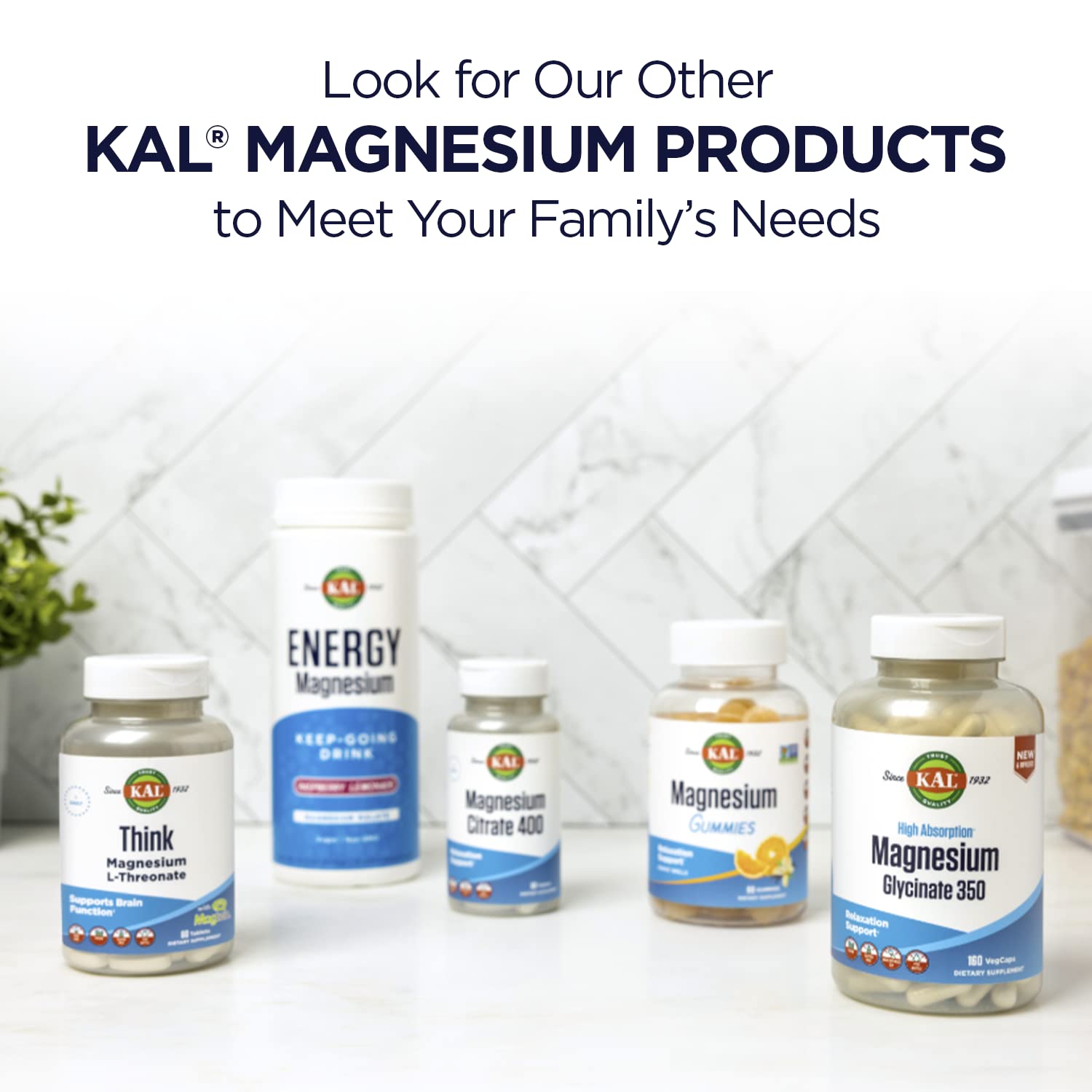 KAL Magnésium Glycinate ActivGels, étiquette indiquant 315 mg par gélule