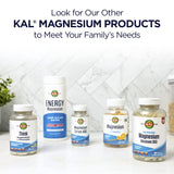 KAL Magnésium Glycinate ActivGels, étiquette indiquant 315 mg par gélule