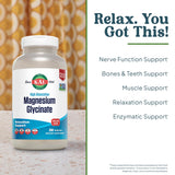 KAL Magnésium Glycinate – présentation BioPerine pour meilleure absorption.